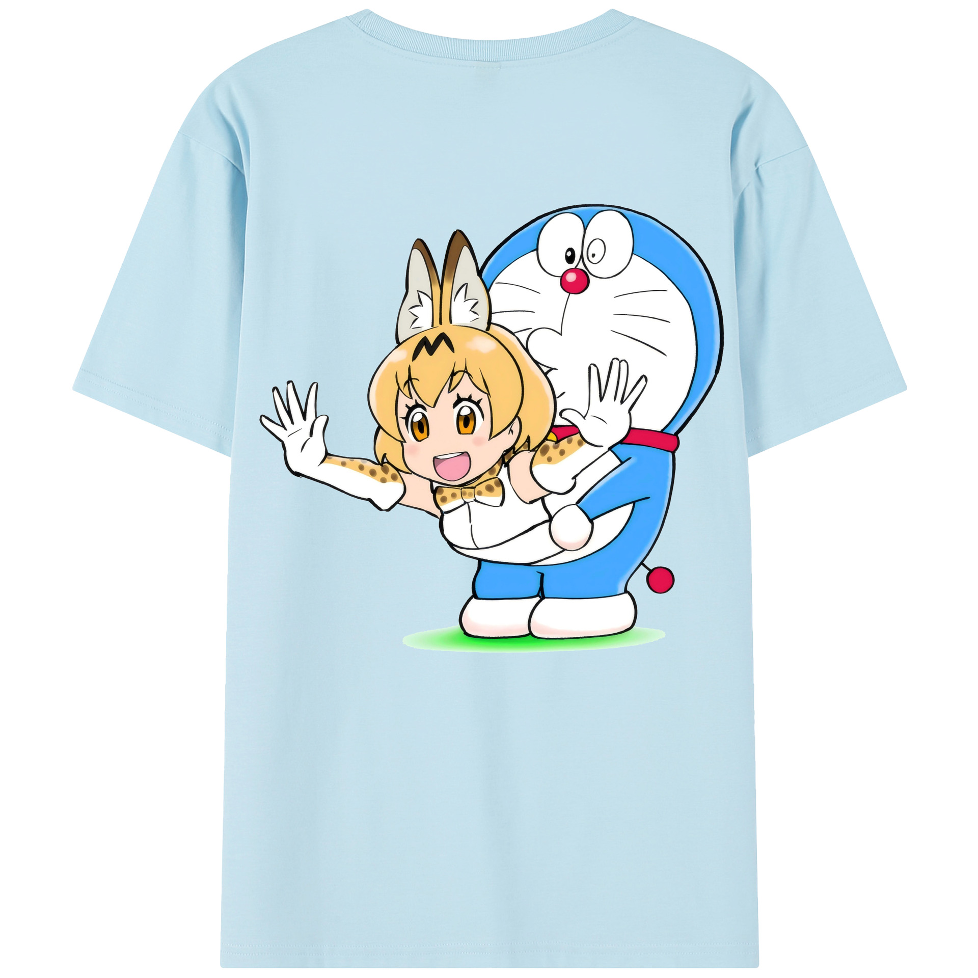 （画像用） ドラえもん Doraemon 綿100％半袖Tシャツ（背面プリント）